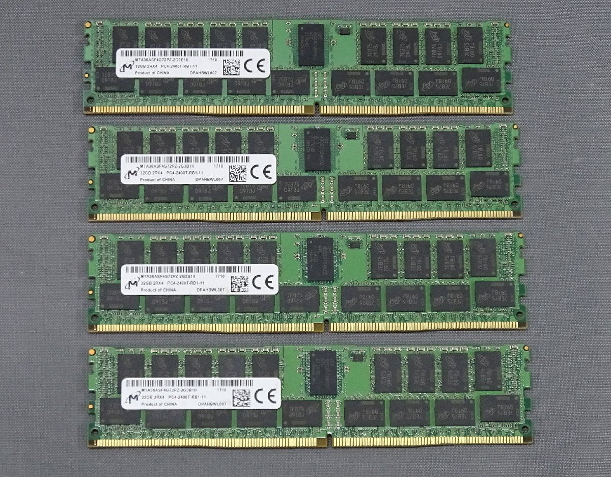 Micron MTA36ASF4G72PZ-2G3B1 Memory 128GB (32GB x4) DDR4-2400 RDIMM [j1247695187]
