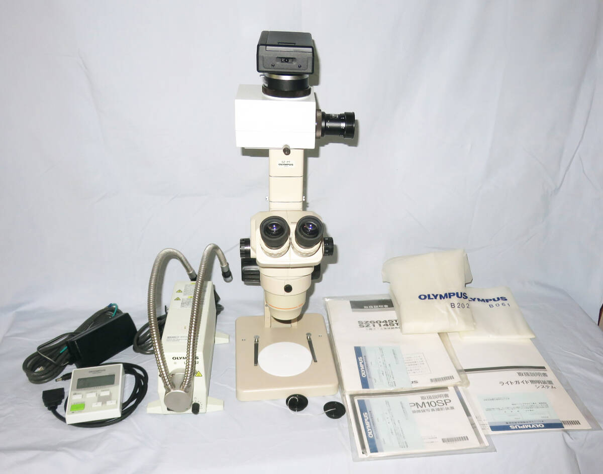 Olympus SZ6045TR Stereo Zoom Microscope with GSWH10X/22 Objective Lens and PM10SP Automatic Imaging System [d1241783281]