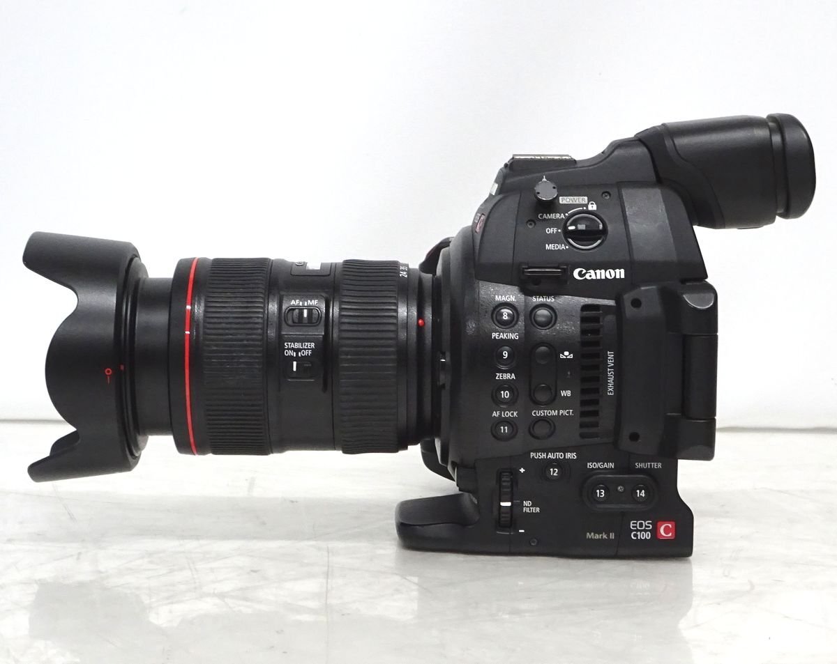 Canon EOS C100 Mark II Digital Cinema Camera EF24-105L IS II USM with Lens 1377 Hours [r1193143690]