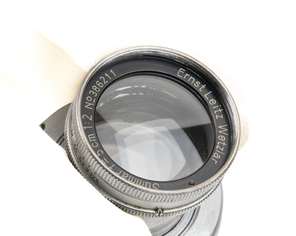 Leica IIIa Silver Film Camera Body + Summar 50mm f2 Lens + Leica Photo Books [b1172128361]