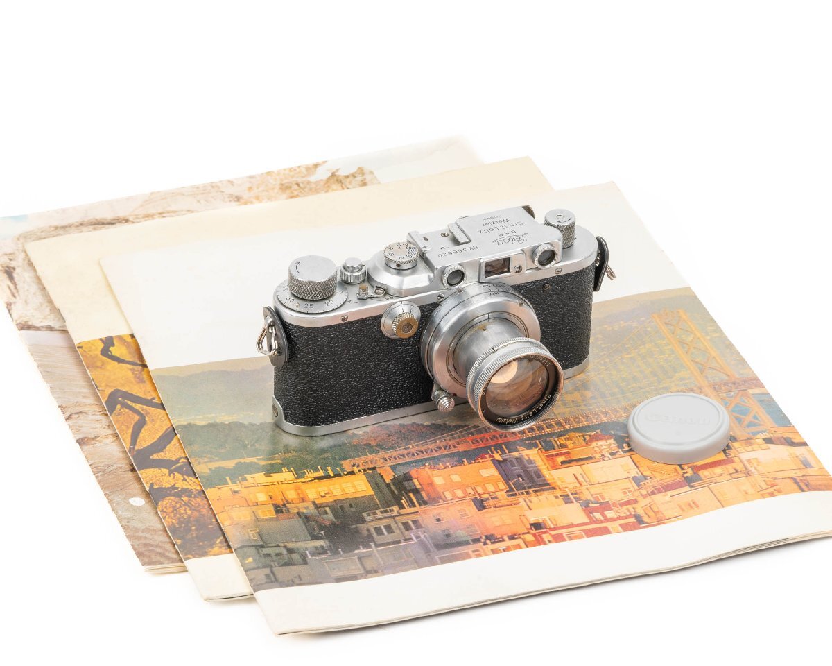 Leica IIIa Silver Film Camera Body + Summar 50mm f2 Lens + 3 Leica Photo Books [b1172128361]