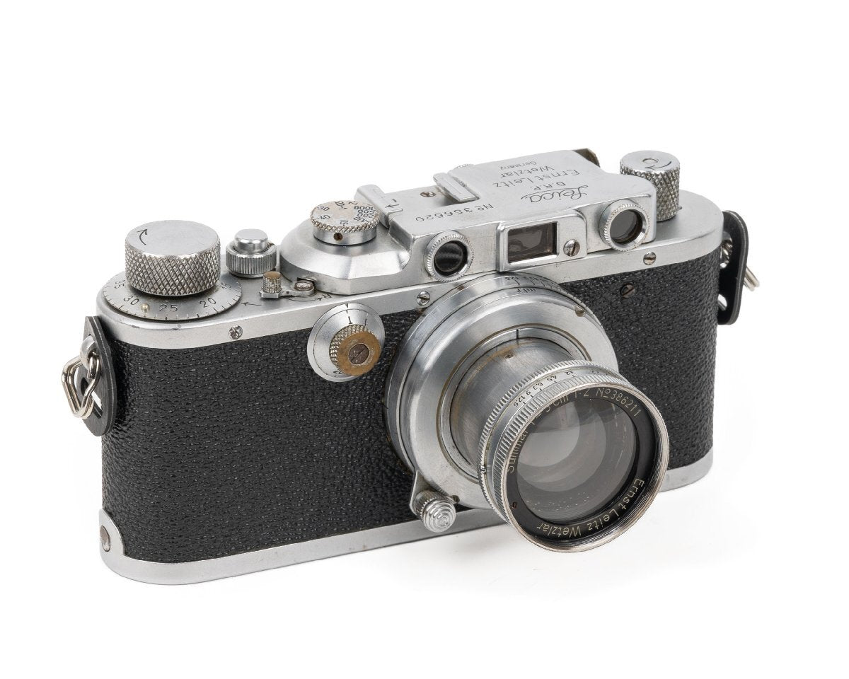 Leica IIIa Silver Film Camera Body + Summar 50mm f2 Lens + Leica Photo Books [b1172128361]