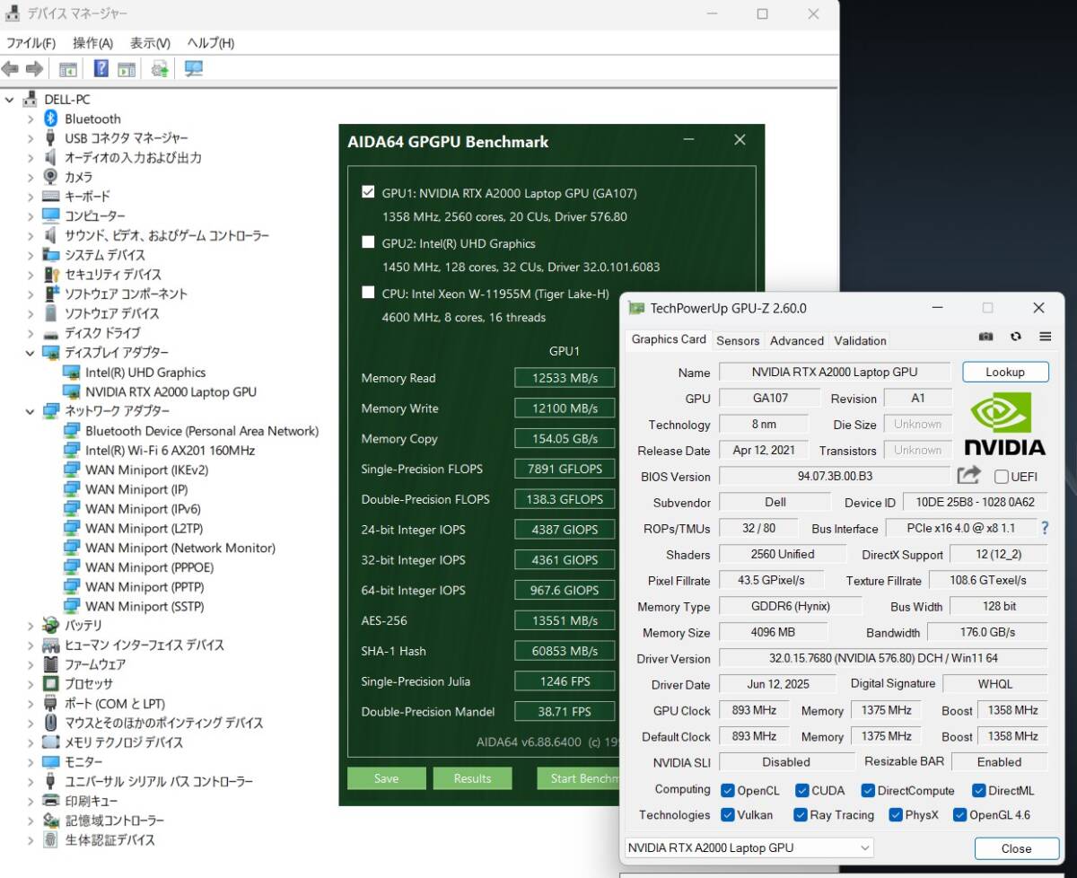 DELL Precision 5560 Laptop Win11 Xeon W-11955M 32GB NVMe 512GB-SSD NVIDIA RTX A2000 15.6-inch [s1196905144]