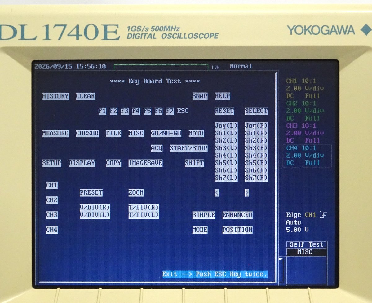 Yokogawa DL1740E Digital Oscilloscope 4ch 1GS/s 500MHz [n1246803683]