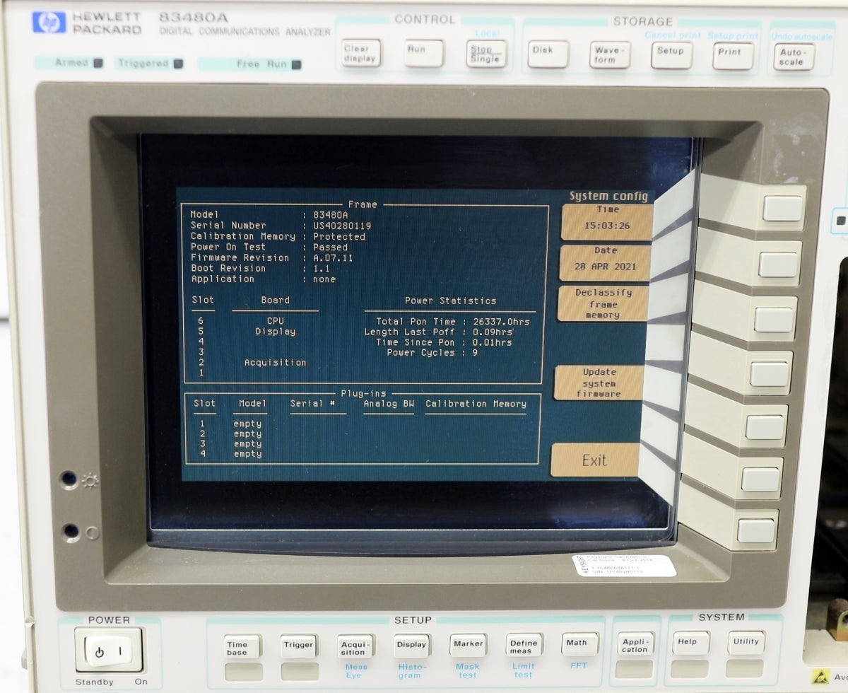 HP 83480A Communications Analyzer [h1056176700]