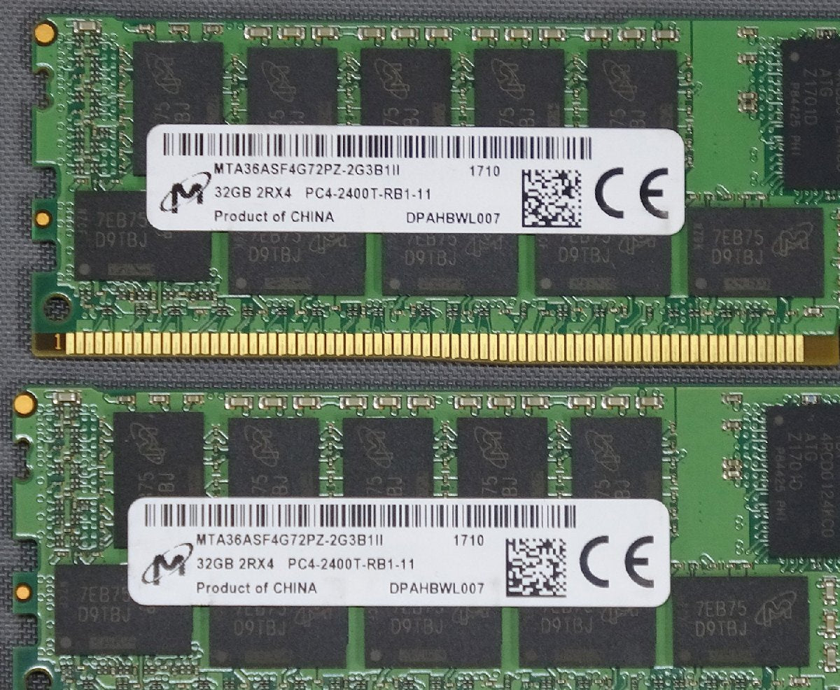 Micron MTA36ASF4G72PZ-2G3B1 Memory 256GB (32GB x 8) PC4-2400T-RB1-11 [u1245053970]