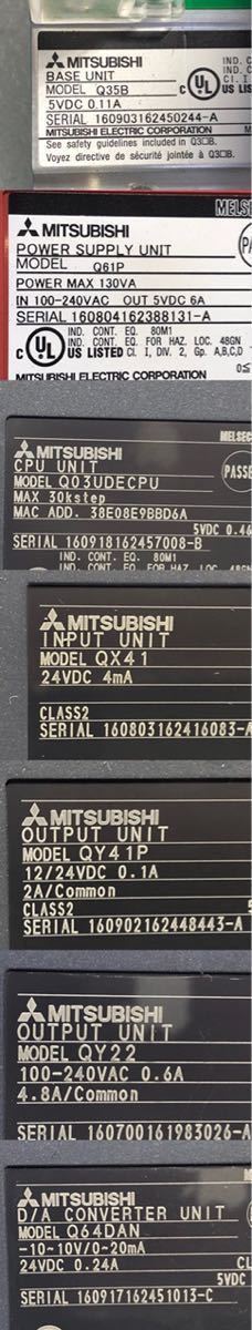 Mitsubishi Q35B Q61P Q03UDECPU QX41 QY41P QY22 Q64DAN A6TBXY36 GOT1000 GT1675M-VTBA PLC Terminal Touch Panel Set [w1079961377]