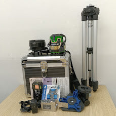 Shinwa LEXIA-E 51AR Laser Level Automatic Tracking with Receiver Tripod Case Set [k1246103344]