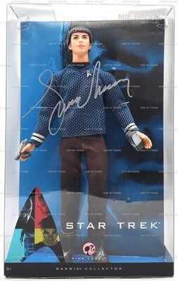 Mattel Zachary Quinto Mr. Spock Star Trek Barbie Doll Signed 2008 [m1214390804]