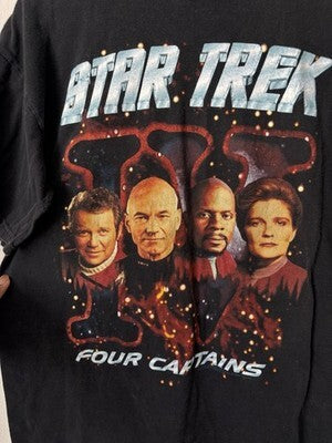 Star Trek 1998 Shirt Adult Size L William Shatner Patrick Stewart TV [d1212231819]