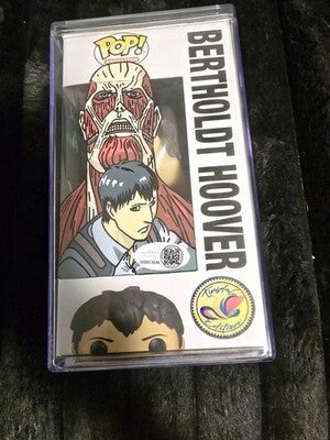 Funko Pop! Bertholdt Hoover Attack on Titan Figure Hand-Painted Signed [t1212683636]