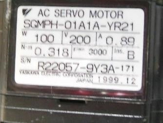 Yaskawa SGMPH-01A1A-YR21 Servo Motor [1118423713]