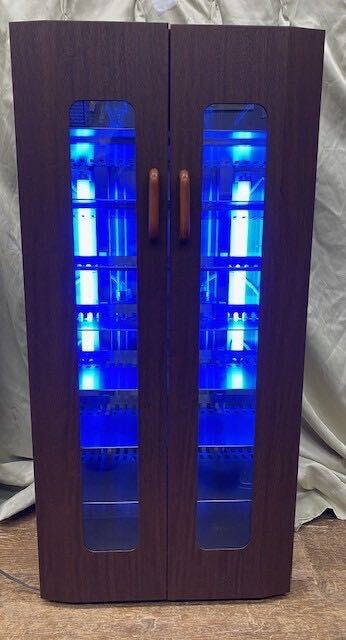Slipper Sterilization Storage UV Clean 16 Pair Storage Zebra Wood Double Door [x1131629840]