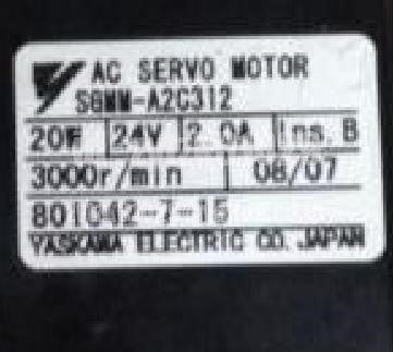 Yaskawa SGMM-A2C312 Servo Motor [1118418629]