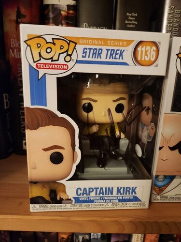 William Shatner Signed Autographed Funko Pop Star Trek Captain Kirk 1136 JSA COA [q1207676748]