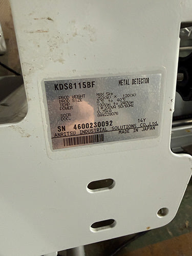 Anritsu KDS8115BF Metal Detector 300mm Width 120mm Height [l1241413453]