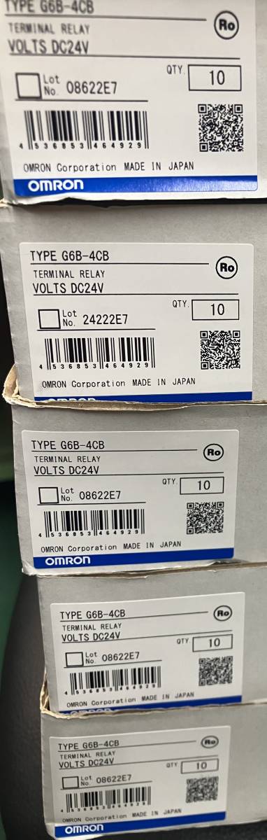 OMRON G6B-4CB DC24V Relays - Lot of 50 Unused [1110216809]