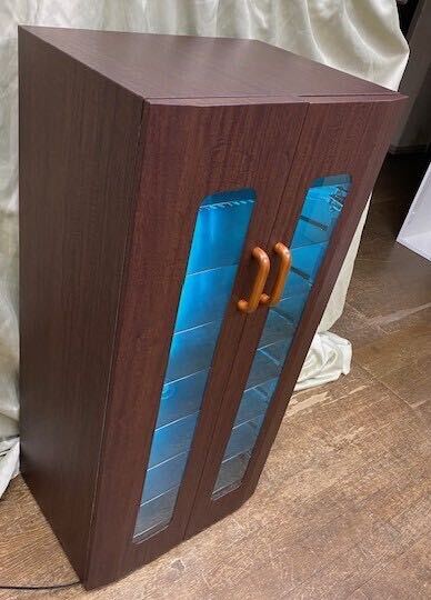 Slipper Sterilization Storage UV Clean 16 Pair Storage Zebra Wood Double Door [x1131629840]