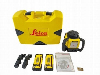 Leica Rugby 610 Rotating Laser Level with 2 Receivers RE160 Tripod Case [c1207167188]