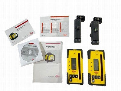 Leica Rugby 610 Rotating Laser Level 2 Receivers RE160 Tripod Case [c1207167188]