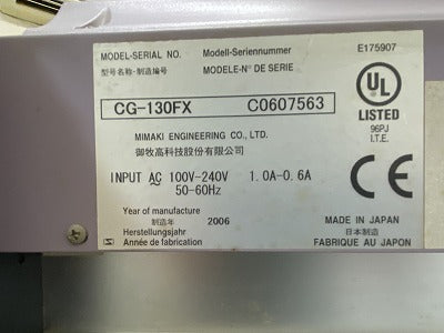Mimaki CG-130FX Cutting Plotter [w1209408351]