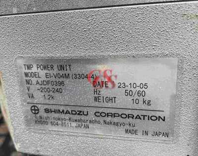 Shimadzu TMP-V3304LM Turbo Molecular Pump 2023 Model [u1187340361]