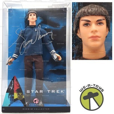 Mattel Zachary Quinto Mr. Spock Star Trek Barbie Doll Signed 2008 [m1214390804]