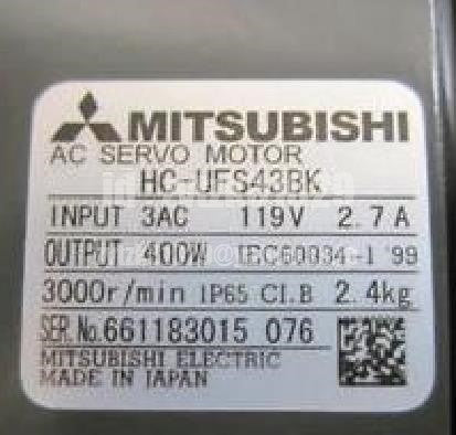 Mitsubishi HC-UFS43BK Servo Motor [o1118383244]