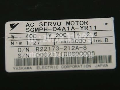 Yaskawa SGMPH-04A1A-YR11 Servo Motor [m1118417152]
