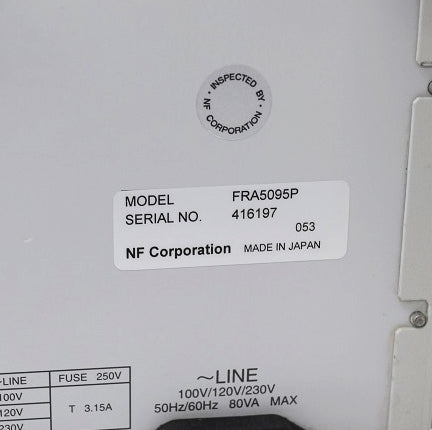 NF FRA5095I Frequency Response Analyzer 2.2MHz [w1113235455]