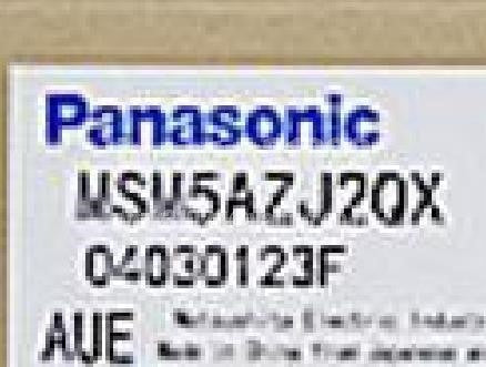 Panasonic MSM5AZJ2QX Servo Motor [h1118423208]