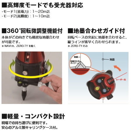 Tajima ZERON-KJY Laser Leveler Main Unit and Receiver [q1094414969]