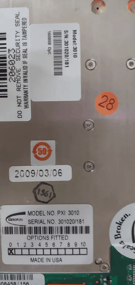 NBC Aeroflex 3010 PXI RF Synthesizer [s1169594795]