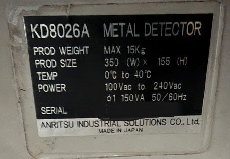 Anritsu KD8026A Metal Detector W450×H155mm [v1242286770]