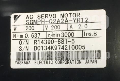 Yaskawa SGMPH-02A2A-YR12 Servo Motor [n1118421272]