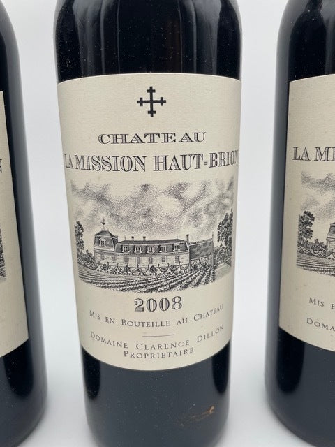 CHATEAU MISSON HAUT-BRION 2008 3 bottles / Chateau Mission Haut-Brion 2008 3 bottles set Sommelier tasting session [d1129154789]