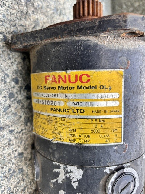 FANUC A068-0611-B083 DC Servo Motor [e1231158960]