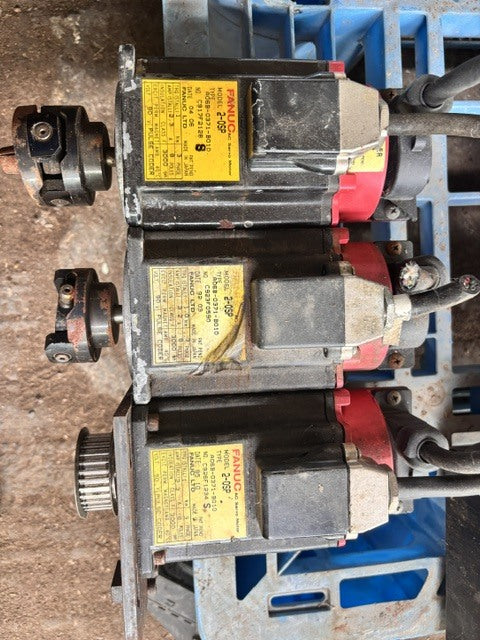 FANUC A06B-0371-B010 Model 2-0SP AC Servo Motor Set of 3 [s1233619570]