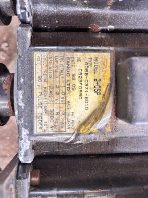 FANUC A06B-0371-B010 Model 2-0SP AC Servo Motor Set of 3 [s1233619570]