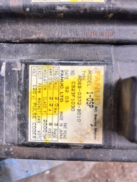 FANUC A06B-0372-B010 Model 1-0SP AC Servo Motor Set of 3 [x1233610262]