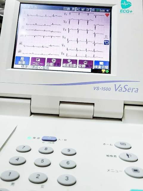 Fukuda Denshi VS-1500E Blood Pressure and Atherosclerosis Testing Device with 12-Lead ECG [b1241686309]