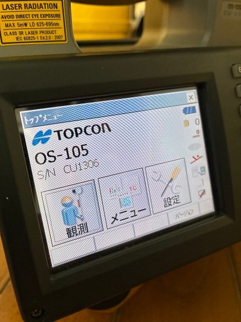 Topcon OS-105 Total Station with Battery and Charger [n1242173907]