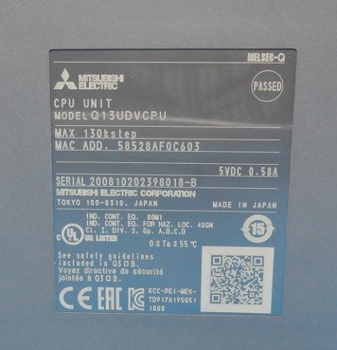 Mitsubishi Electric Q13UDVCPU Universal Model QCPU [k1082461945]