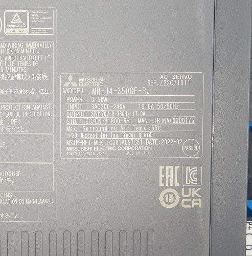 Mitsubishi Electric MR-J4-350GF-RJ Servo Amplifier [s1134008434]