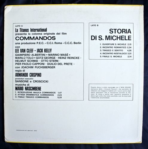 Iban Original LP - Hell's Battlefield - Commandos - Mario Nascimbene [c1120390431]