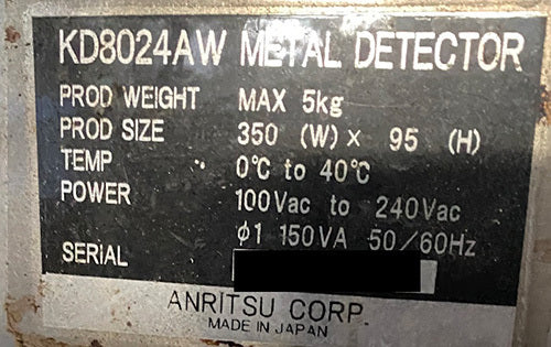 Anritsu KD8024AW Waterproof Metal Detector 450x95mm [m1207550734]
