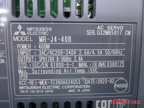 Mitsubishi Electric MELSERVO MR-J4-40B AC Servo [u1121005207]