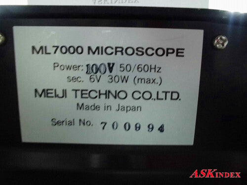 Meiji Techno ML7000 Metallurgical Microscope [u1138635103]