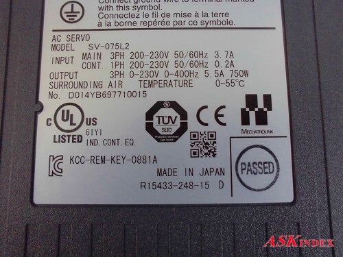 Keyence SV-075L2 AC Servo [p1143802283]