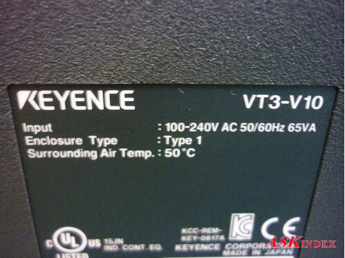 Keyence VT3-V10 10-inch VGA TFT Color Touch Panel [b1150521606]